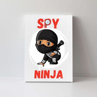 Cool Spy Gaming Ninjas Gamer Boy Girl Spy Ninja Gift Canvas