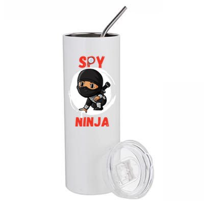 Cool Spy Gaming Ninjas Gamer Boy Girl Spy Ninja Gift Stainless Steel Tumbler