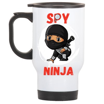 Cool Spy Gaming Ninjas Gamer Boy Girl Spy Ninja Gift Stainless Steel Travel Mug