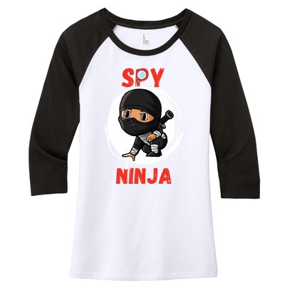 Cool Spy Gaming Ninjas Gamer Boy Girl Spy Ninja Gift Women's Tri-Blend 3/4-Sleeve Raglan Shirt