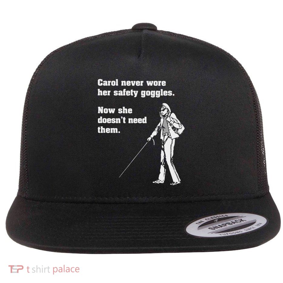 Carol Safety Goggles Funny Science Chemistry Flat Bill Trucker Hat