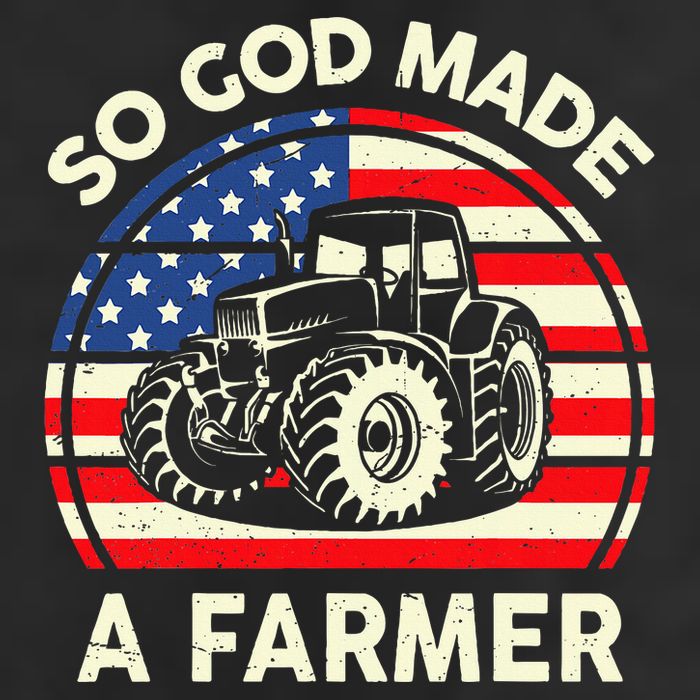 Christian So God Made Farmer Tractor American Flag 11oz C Handle Ceramic Mug