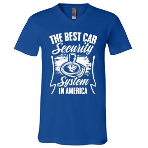 Car Security Gearbox Stick Shift Ual Transmission Car Meaningful Gift V-Neck T-Shirt