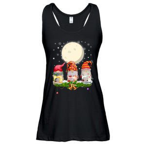 Cute Sewing Gnomes Santa Quilting Xmas Christmas Gift Long Sleeve Ladies Essential Flowy Tank