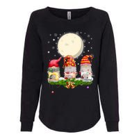 Cute Sewing Gnomes Santa Quilting Xmas Christmas Gift Long Sleeve Womens California Wash Sweatshirt