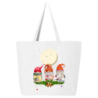 Cute Sewing Gnomes Santa Quilting Xmas Christmas Gift Long Sleeve 25L Jumbo Tote