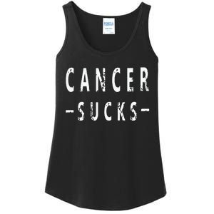 Cancer Sucks Gift Hooded Cancer Gift Ladies Essential Tank