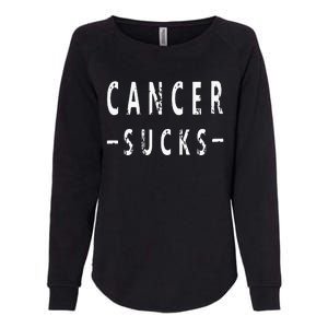 Cancer Sucks Gift Hooded Cancer Gift Womens California Wash Sweatshirt