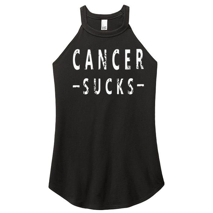 Cancer Sucks Gift Hooded Cancer Gift Women's Perfect Tri Rocker Tank