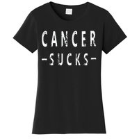 Cancer Sucks Gift Hooded Cancer Gift Women's T-Shirt