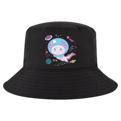 Cute Space Galaxy Astronaut Axolotl Cool Comfort Performance Bucket Hat