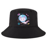 Cute Space Galaxy Astronaut Axolotl Cool Comfort Performance Bucket Hat