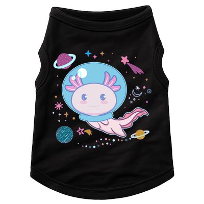 Cute Space Galaxy Astronaut Axolotl Doggie Tank