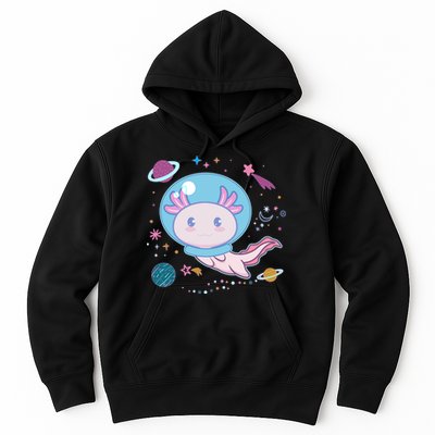 Cute Space Galaxy Astronaut Axolotl Hoodie