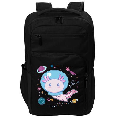 Cute Space Galaxy Astronaut Axolotl Impact Tech Backpack