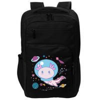 Cute Space Galaxy Astronaut Axolotl Impact Tech Backpack
