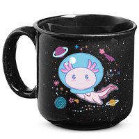 Cute Space Galaxy Astronaut Axolotl 15oz Campfire Ceramic Mug