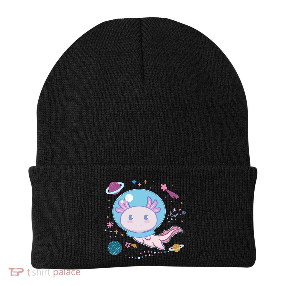 Cute Space Galaxy Astronaut Axolotl Beanie