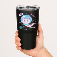 Cute Space Galaxy Astronaut Axolotl Tumbler