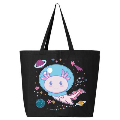 Cute Space Galaxy Astronaut Axolotl 25L Jumbo Tote