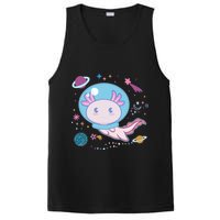 Cute Space Galaxy Astronaut Axolotl PosiCharge Competitor Tank