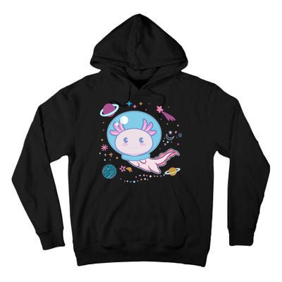 Cute Space Galaxy Astronaut Axolotl Tall Hoodie