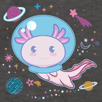 Cute Space Galaxy Astronaut Axolotl Vector Backpack