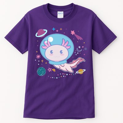 Cute Space Galaxy Astronaut Axolotl Tall T-Shirt