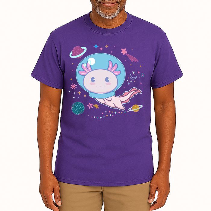 Cute Space Galaxy Astronaut Axolotl Tall T-Shirt