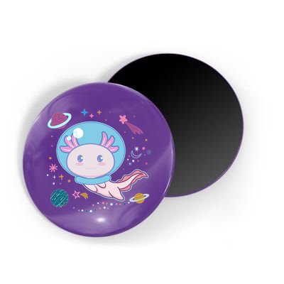 Cute Space Galaxy Astronaut Axolotl Magnet