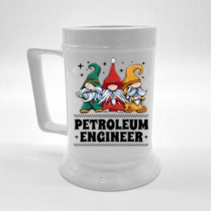 Christmas Santa Gnome Xmas Petroleum Engineer Great Gift Beer Stein