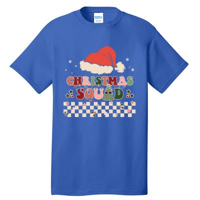 Christmas Squad Groovy Family Matching Xmas Holiday Pajama Gift Tall T-Shirt