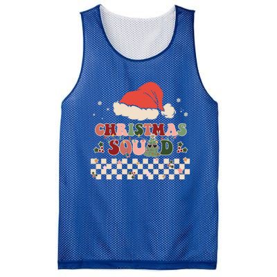 Christmas Squad Groovy Family Matching Xmas Holiday Pajama Gift Mesh Reversible Basketball Jersey Tank