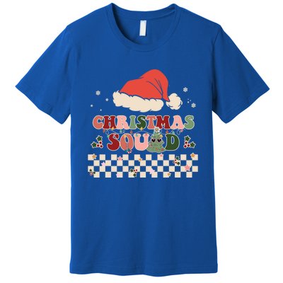 Christmas Squad Groovy Family Matching Xmas Holiday Pajama Gift Premium T-Shirt