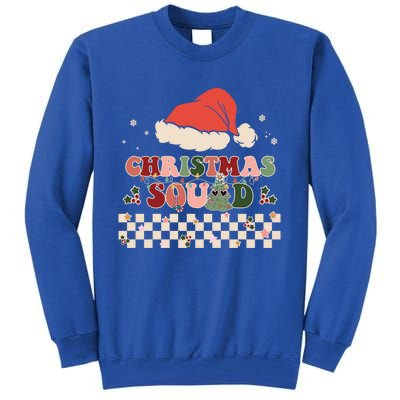 Christmas Squad Groovy Family Matching Xmas Holiday Pajama Gift Tall Sweatshirt