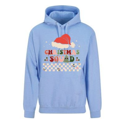 Christmas Squad Groovy Family Matching Xmas Holiday Pajama Gift Unisex Surf Hoodie