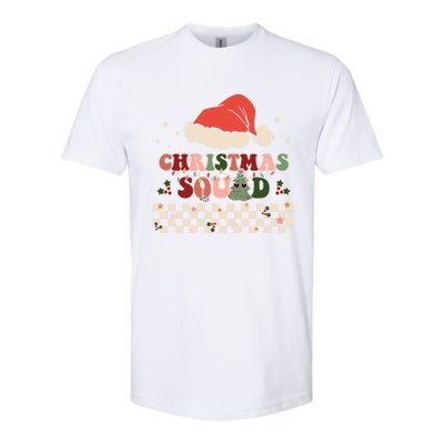 Christmas Squad Groovy Family Matching Xmas Holiday Pajama Gift Softstyle CVC T-Shirt