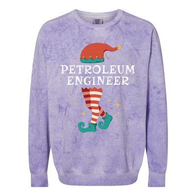 Christmas Santa Gnome Xmas Petroleum Engineer Gift Colorblast Crewneck Sweatshirt