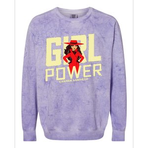 Carmen Sandiego Girl Power Colorblast Crewneck Sweatshirt