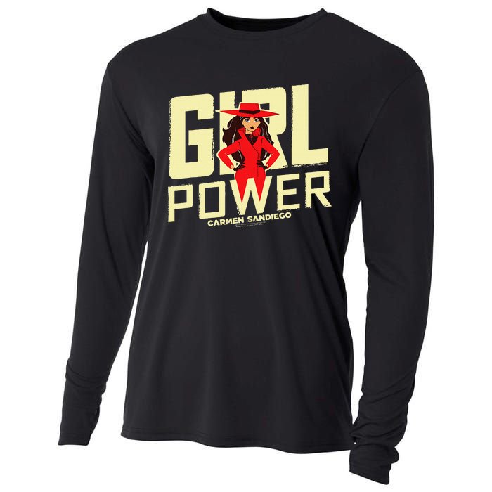 Carmen Sandiego Girl Power Cooling Performance Long Sleeve Crew