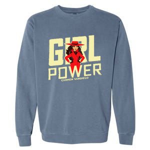 Carmen Sandiego Girl Power Garment-Dyed Sweatshirt