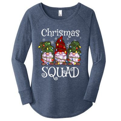 Christmas Squad Gnomies Christmas Gnome Family Matching Pjs Gift Women's Perfect Tri Tunic Long Sleeve Shirt