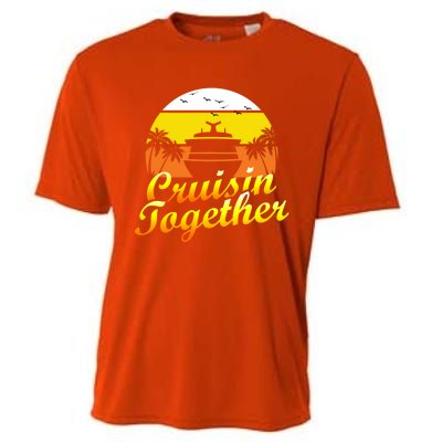 Cruise Ship Group Vacation Cruisin Together Gift Cooling Performance Crew T-Shirt