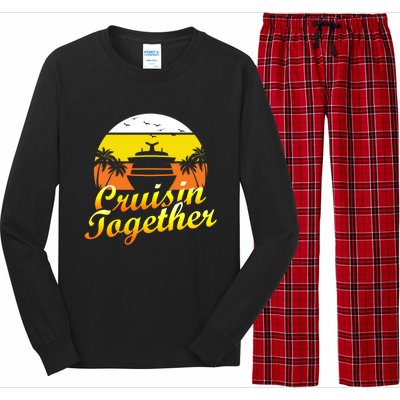 Cruise Ship Group Vacation Cruisin Together Gift Long Sleeve Pajama Set