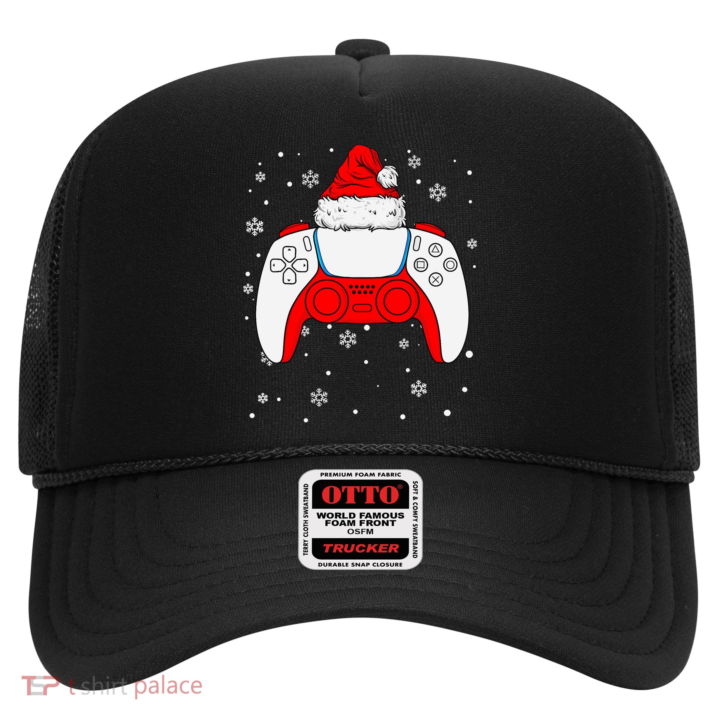 Christmas Santa Gamer Controller Boys Teens Gaming Xmas Trucker Hat