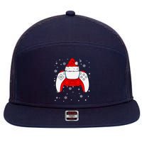 Christmas Santa Gamer Controller Boys Teens Gaming Xmas 7 Panel Mesh Trucker Snapback Hat
