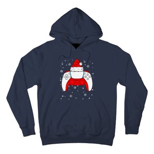 Christmas Santa Gamer Controller Boys Teens Gaming Xmas Hoodie