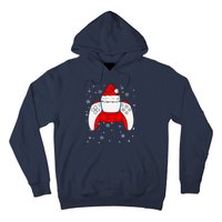 Christmas Santa Gamer Controller Boys Teens Gaming Xmas Hoodie