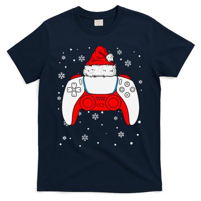 Christmas Santa Gamer Controller Boys Teens Gaming Xmas T-Shirt