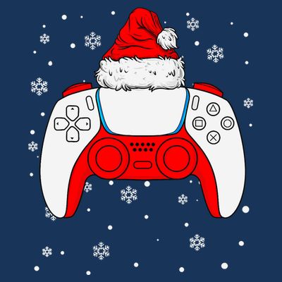 Christmas Santa Gamer Controller Boys Teens Gaming Xmas T-Shirt